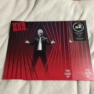 BILLY IDOL The Cage EP With Autographed Signed Insert Vinyl Sealed